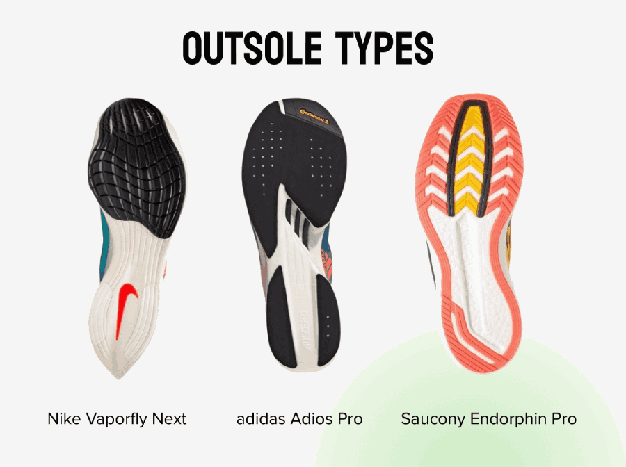 outsoles in good running shoes